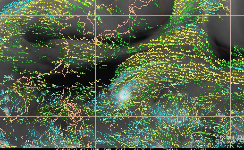 3号台风杰拉华迅猛增强，已成为2018年首个超强台风